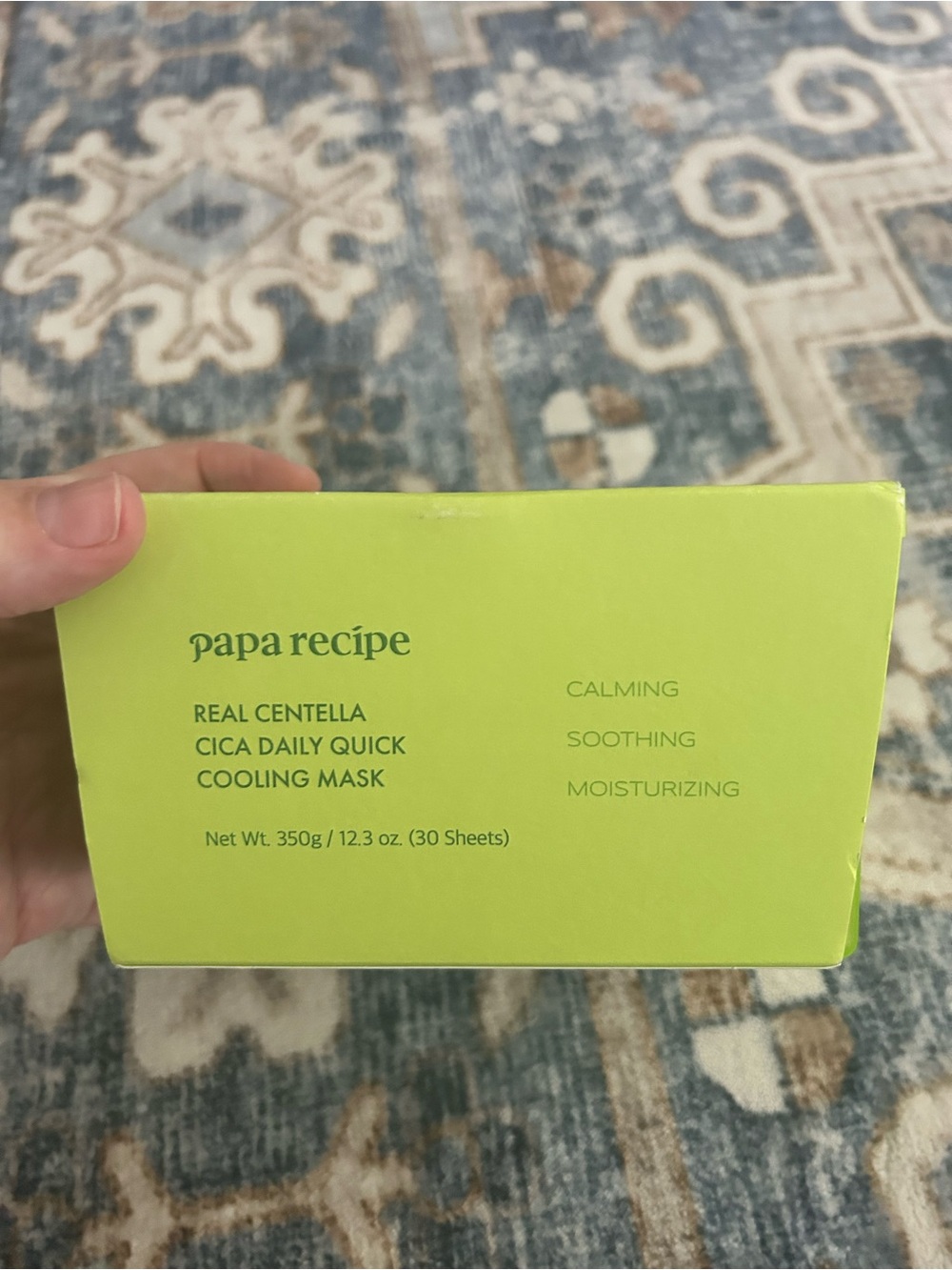 Papa Recípe Real Centella Cica Daily Quick Cooling Mask — Green